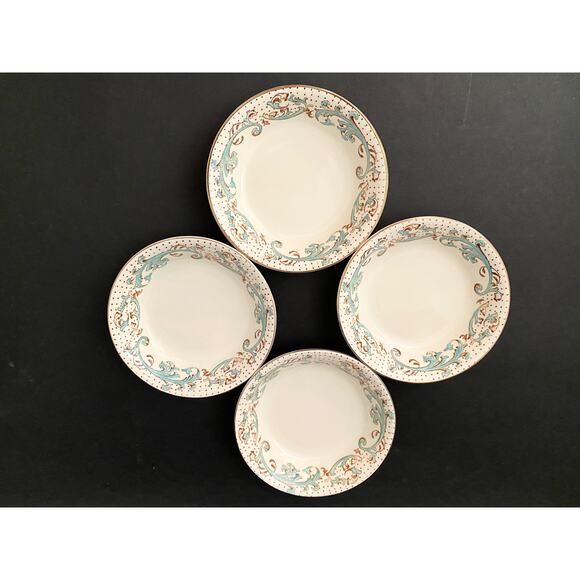 Rare Set of 4 Alfred Meakin Brierley Berry Bowls | Antique Late 1800s Fine China - Picture 3 of 8